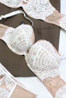 画像14: LAILA beige B214 | 3/4カップ・ワイヤーブラ・グラマー向け・ベージュ| ewabien エヴァビアン【サイズ交換OK】 輸入下着・高級ランジェリー  (14)