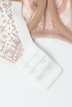 画像13: LAILA beige B161 | フルカップブラ・パッドなし・ワイヤーブラ・一枚レース・大きいサイズ・ベージュ | ewabien エヴァビアン【サイズ交換OK・メール便対象】 輸入下着・高級ランジェリー  (13)
