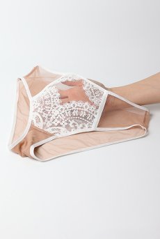 画像14: LAILA beige C511｜ブラジリアンショーツ・ベージュ | ewabien エヴァビアン【サイズ交換NG・メール便対象】輸入下着・高級ランジェリー  (14)