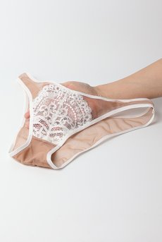 画像13: LAILA beige C320 |ブラジリアンタンガ・ベージュ  | ewabien エヴァビアン【サイズ交換NG・メール便対象】輸入下着・高級ランジェリー  (13)