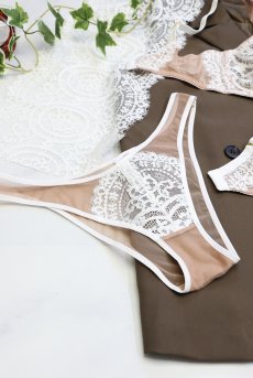 画像16: LAILA beige C320 |ブラジリアンタンガ・ベージュ  | ewabien エヴァビアン【サイズ交換NG・メール便対象】輸入下着・高級ランジェリー  (16)