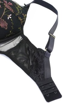 画像13: ELVIRA black B214 | 3/4カップ・ワイヤーブラ・グラマー向け・ブラック| ewabien エヴァビアン【サイズ交換OK】 輸入下着・高級ランジェリー  (13)
