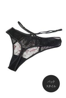 画像9: ELVIRA black C200 |タンガ・Tバック・ブラック  | ewabien エヴァビアン【サイズ交換NG・メール便対象】輸入下着・高級ランジェリー  (9)