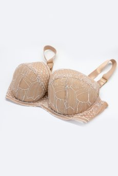 画像8: SOFIA beige B214 | 3/4カップ・ワイヤーブラ・グラマー向け・ベージュ| ewabien エヴァビアン【サイズ交換OK】 輸入下着・高級ランジェリー  (8)