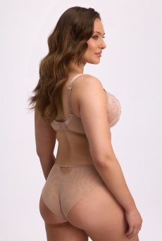 画像4: SOFIA beige B161 | フルカップブラ・パッドなし・ワイヤーブラ・一枚レース・大きいサイズ・ベージュ | ewabien エヴァビアン【サイズ交換OK・メール便対象】 輸入下着・高級ランジェリー  (4)