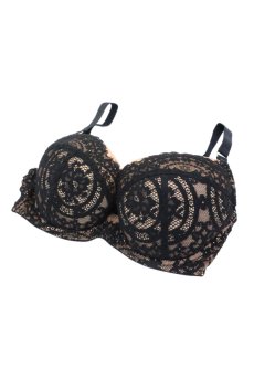 画像8: LAILA-black-B214 | 3/4カップ・ワイヤーブラ・グラマー向け・ブラック| ewabien エヴァビアン【サイズ交換OK】 輸入下着・高級ランジェリー  (8)