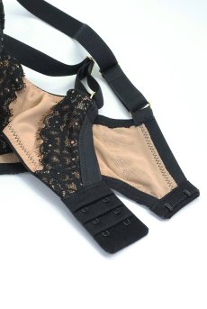 画像12: LAILA-black-B214 | 3/4カップ・ワイヤーブラ・グラマー向け・ブラック| ewabien エヴァビアン【サイズ交換OK】 輸入下着・高級ランジェリー  (12)