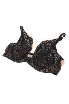 画像10: LAILA-black-B862 | ブラレット・パッドなし・ワイヤーブラ・一枚レース・大きいサイズ・ブラック | ewabien エヴァビアン【サイズ交換OK・メール便対象】 輸入下着・高級ランジェリー  (10)