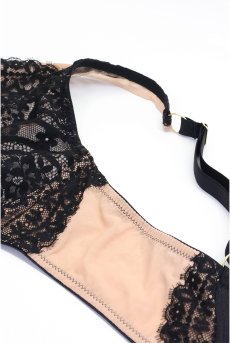 画像13: LAILA-black-B862 | ブラレット・パッドなし・ワイヤーブラ・一枚レース・大きいサイズ・ブラック | ewabien エヴァビアン【サイズ交換OK・メール便対象】 輸入下着・高級ランジェリー  (13)
