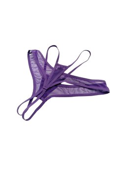 画像8: Vibres crotchless thong |クロッチレスタンガ(シースルー・バイオレット) | Exquisite 高級ランジェリー【即日発送・サイズ交換NG・メール便対象】輸入下着・ランジェリー   (8)