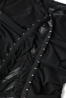 画像15: Artemine-Long-sleeve |ブラウス（ワイヤーあり・シースルー・ブラック） | Exquisite 高級ランジェリー【即日発送・サイズ交換NG】※輸入下着・ランジェリー   (15)