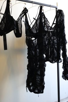 画像23: Artemine-Long-sleeve |ブラウス（ワイヤーあり・シースルー・ブラック） | Exquisite 高級ランジェリー【即日発送・サイズ交換NG】※輸入下着・ランジェリー   (23)