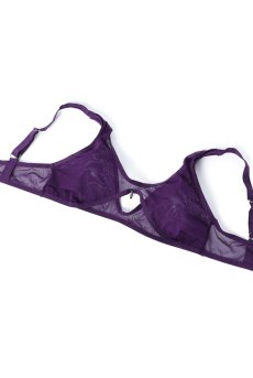 画像9: Violet-bralette | ブラレット（ワイヤーなし・シースルー・バイオレット）  | Exquisite 高級ランジェリー【即日発送・サイズ交換OK・メール便対象】輸入下着・ランジェリー    (9)