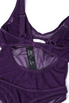 画像15: Violet-crl-teddy | クロッチレステディ（ワイヤーなし・シースルー・バイオレット）  | Exquisite 高級ランジェリー【即日発送・サイズ交換NG・メール便対象】※輸入下着・ランジェリー    (15)
