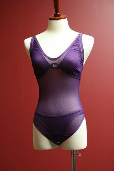 画像18: Violet-crl-teddy | クロッチレステディ（ワイヤーなし・シースルー・バイオレット）  | Exquisite 高級ランジェリー【即日発送・サイズ交換NG・メール便対象】※輸入下着・ランジェリー    (18)