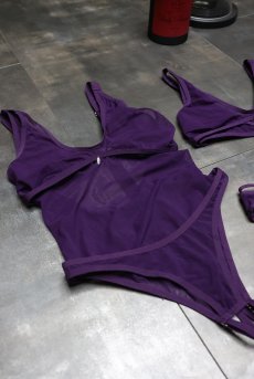 画像23: Violet-crl-teddy | クロッチレステディ（ワイヤーなし・シースルー・バイオレット）  | Exquisite 高級ランジェリー【即日発送・サイズ交換NG・メール便対象】※輸入下着・ランジェリー    (23)