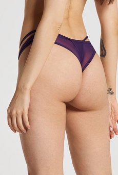 画像2: Violet-panties |ブラジリアンショーツ(シースルー・バイオレット) | Exquisite 高級ランジェリー【即日発送・サイズ交換NG・メール便対象】輸入下着・ランジェリー   (2)