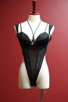 画像27: Sibilie-teddy | テディ（ワイヤーあり・シースルー・ブラック）  | Exquisite 高級ランジェリー【即日発送・サイズ交換NG・メール便対象】※輸入下着・ランジェリー    (27)