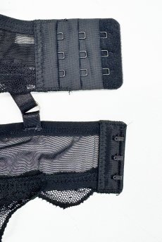 画像13: Perisia-babydoll | ベビードール（ワイヤーあり・シースルー・ボタニカル刺繍・ブラック）  | Exquisite 高級ランジェリー【即日発送・サイズ交換NG】※輸入下着・ランジェリー    (13)