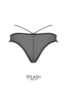 画像2: Vila-Blanes-panties |ブラジリアンショーツ(シースルー・ボタニカル刺繍・ブラック×ベージュ) | Exquisite 高級ランジェリー【即日発送・サイズ交換NG・メール便対象】輸入下着・ランジェリー   (2)