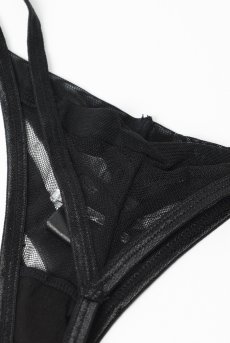 画像12: Lune-Bellis-thong |Tバック(シースルー・ストライプ・ブラック) | Exquisite 高級ランジェリー【即日発送・サイズ交換NG・メール便対象】輸入下着・ランジェリー   (12)