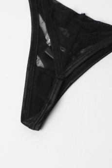 画像13: Lune-Bellis-thong |Tバック(シースルー・ストライプ・ブラック) | Exquisite 高級ランジェリー【即日発送・サイズ交換NG・メール便対象】輸入下着・ランジェリー   (13)