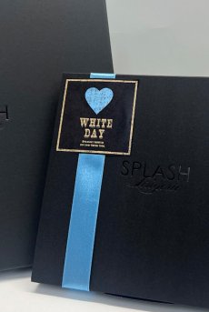 画像2: ホワイトデー限定ラッピング｜ブラック・オリジナルBOX｜ホワイトデーギフトに｜ランジェリーのギフト・プレゼント (2)