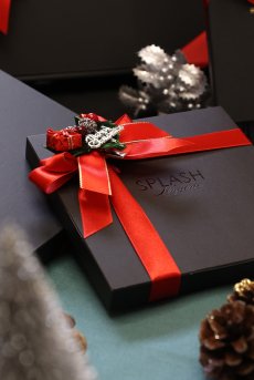 画像6: クリスマス限定ラッピング｜ブラック・オリジナルBOX｜クリスマスプレゼントに｜ランジェリーのギフト・プレゼント (6)