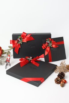 画像10: クリスマス限定ラッピング｜ブラック・オリジナルBOX｜クリスマスプレゼントに｜ランジェリーのギフト・プレゼント (10)