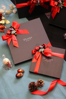 画像4: クリスマス限定ラッピング｜ブラック・オリジナルBOX｜クリスマスプレゼントに｜ランジェリーのギフト・プレゼント (4)
