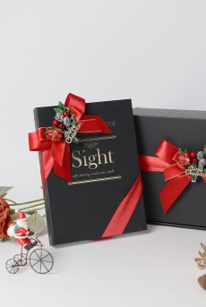 画像12: クリスマス限定ラッピング｜ブラック・オリジナルBOX｜クリスマスプレゼントに｜ランジェリーのギフト・プレゼント (12)