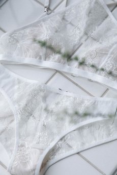 画像25: Open Panties | Houle Mystique | ブリーフ・ノーマルショーツ・バックオープン・レース・ホワイト| Kiff キッフ 【サイズ交換NG・クーポン割引対象外・メール便対象】  日本製   (25)