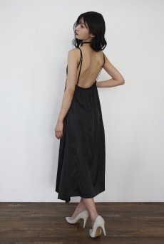 画像4: Dress | petite pause | スリップドレス・サテン生地・ロング・ブラック | Kiff キッフ 【サイズ交換NG】   日本製   (4)