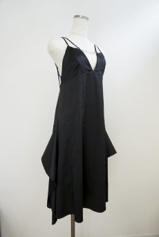 画像12: Dress | petite pause | スリップドレス・サテン生地・ミディアム・ブラック | Kiff キッフ 【サイズ交換NG】   日本製   (12)