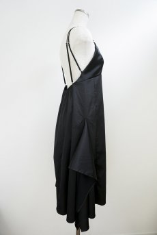 画像13: Dress | petite pause | スリップドレス・サテン生地・ミディアム・ブラック | Kiff キッフ 【サイズ交換NG】   日本製   (13)