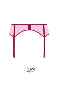 画像2: ACC4980-SA｜Linge C80｜ガーターベルト シルク混 ラズベリー｜Lise Charmel リズシャルメル【サイズ交換NG】【メール便対象】【クーポン対象外】輸入下着・高級ランジェリー  (2)