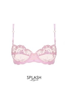 画像1: ACH3015-DA｜Linge H15｜3/4パットなしブラ ピンク｜Lise Charmel リズシャルメル【サイズ交換NG】【クーポン対象外】輸入下着・高級ランジェリー  (1)