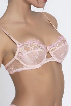 画像8: ACH3056-AA｜Ligne  H56| 3/4パットなしブラ・ピンク | Lise charmel リズシャルメル【サイズ交換NG・クーポン割引対象外】 輸入下着・高級ランジェリー   (8)