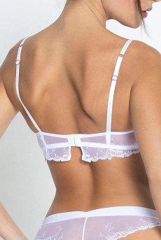 画像8: ACH3072-BL｜Linge H72｜3/4パットなしブラ ホワイト｜Lise Charmel リズシャルメル【サイズ交換NG】【クーポン対象外】輸入下着・高級ランジェリー  (8)