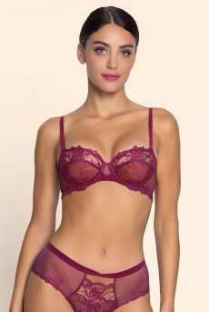 画像3: ACH3072-SA｜Linge H72｜3/4パットなしブラ アマラント｜Lise Charmel リズシャルメル【サイズ交換NG】【クーポン対象外】輸入下着・高級ランジェリー  (3)