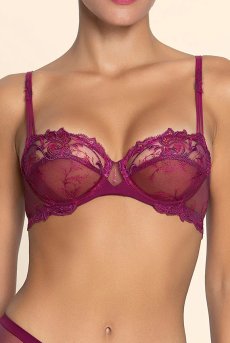 画像6: ACH3072-SA｜Linge H72｜3/4パットなしブラ アマラント｜Lise Charmel リズシャルメル【サイズ交換NG】【クーポン対象外】輸入下着・高級ランジェリー  (6)