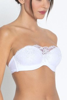 画像7: ACH5672-BL｜Linge H72｜ストラップレスブラ ホワイト｜Lise Charmel リズシャルメル【サイズ交換NG】【クーポン対象外】輸入下着・高級ランジェリー  (7)