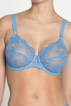画像6: ACH6113-AS｜Linge H13｜フルカップブラ 脇補強タイプ ブルー｜Lise Charmel リズシャルメル【サイズ交換NG】【クーポン対象外】輸入下着・高級ランジェリー  (6)