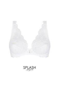 画像1: ACH7472-BL｜Linge H72｜ハーフカップブラ ホワイト｜Lise Charmel リズシャルメル【サイズ交換NG】【クーポン対象外】輸入下着・高級ランジェリー  (1)