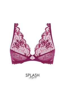 画像1: ACH7472-SA｜Linge H72｜ハーフカップブラ アマラント｜Lise Charmel リズシャルメル【サイズ交換NG】【クーポン対象外】輸入下着・高級ランジェリー  (1)