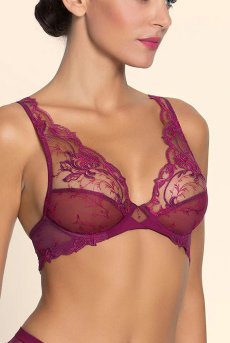 画像7: ACH7472-SA｜Linge H72｜ハーフカップブラ アマラント｜Lise Charmel リズシャルメル【サイズ交換NG】【クーポン対象外】輸入下着・高級ランジェリー  (7)