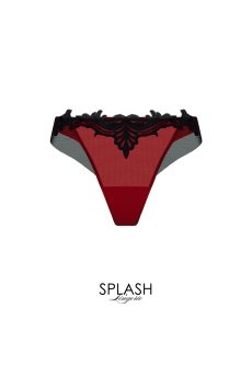 画像1: ACJ0049-OR｜Linge J49｜タンガ(Tバック) レッド/ブラック｜Lise Charmel リズシャルメル【サイズ交換NG】【メール便対象】【クーポン対象外】輸入下着・高級ランジェリー  (1)