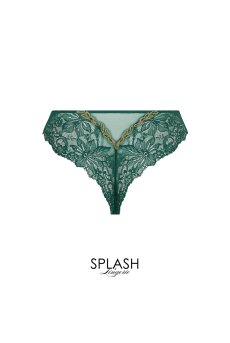 画像2: ACJ0091-NR｜Linge J91｜タンガ(Tバック) シルク混 グリーン｜Lise Charmel リズシャルメル【サイズ交換NG】【メール便対象】【クーポン対象外】輸入下着・高級ランジェリー  (2)