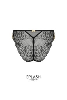画像2: ACJ0713-NE｜Linge J13｜ショーツ(イタリアン) ブラック × ゴールド｜Lise Charmel リズシャルメル【サイズ交換NG】【メール便対象】【クーポン対象外】輸入下着・高級ランジェリー  (2)