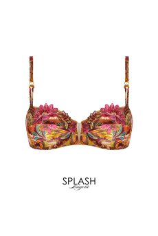 画像1: ACJ3037-FE｜Linge J37｜3/4パットなしブラ プリント｜Lise Charmel リズシャルメル【サイズ交換NG】【クーポン対象外】輸入下着・高級ランジェリー  (1)